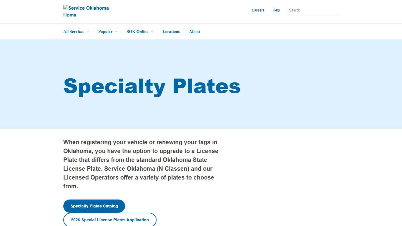 Specialty Plates